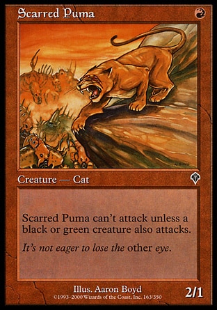 Magic: Invasion 163: Scarred Puma - Foil 