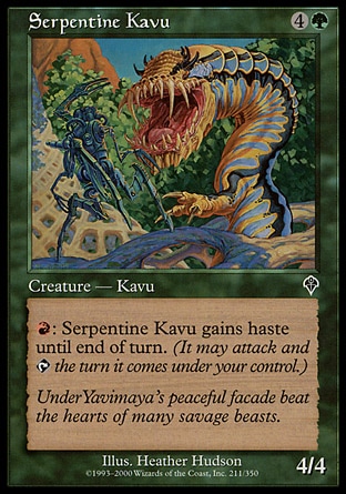 Magic: Invasion 211: Serpentine Kavu 