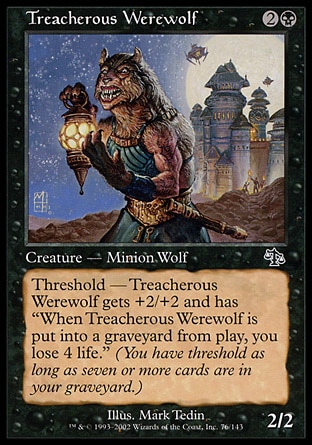 Magic: Judgment 076: Treacherous Werewolf 