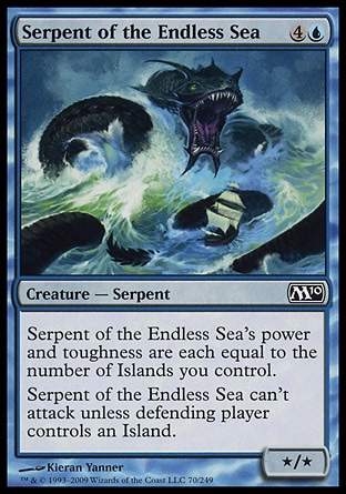 《終わり無き海の海蛇/Serpent of the Endless Sea》 [M10]