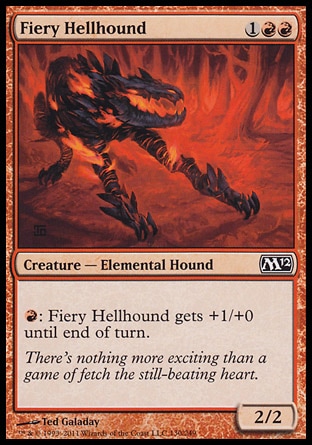 《焦熱のヘルハウンド/Fiery Hellhound》 [M12]
