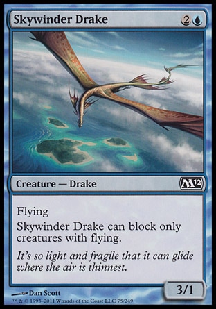 《空回りのドレイク/Skywinder Drake》 [M12]