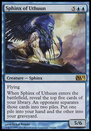 《ウスーンのスフィンクス/Sphinx of Uthuun》 [M12]