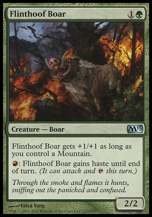 《火打ち蹄の猪/Flinthoof Boar》 [M13]
