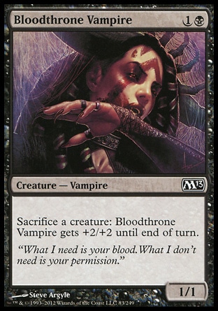 Magic: 2013 Core Set 083: Bloodthrone Vampire - Foil 