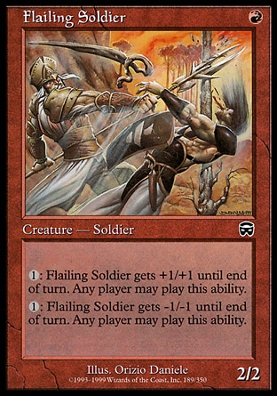 Magic: Mercadian Masques 189: Flailing Soldier 