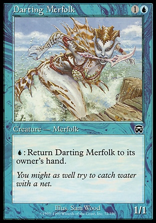 Magic: Mercadian Masques 072: Darting Merfolk 