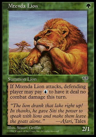 《メテンダ・ライオン/Mtenda Lion》 [MIR]