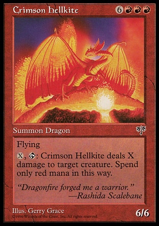 《真紅のヘルカイト/Crimson Hellkite》 [MIR]