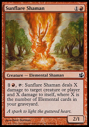 Magic: Morningtide 108: Sunflare Shaman - Foil 