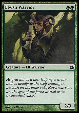 Magic: Morningtide 120: Elvish Warrior - Foil 