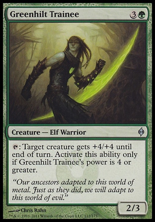 Magic: New Phyrexia 112: Greenhilt Trainee 
