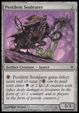 Magic: New Phyrexia 149: Pestilent Souleater - Foil 