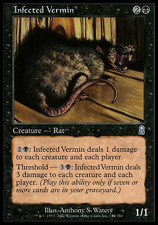 MTG: Odyssey 144: Infected Vermin 