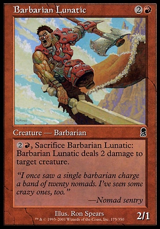 MTG: Odyssey 175: Barbarian Lunatic 