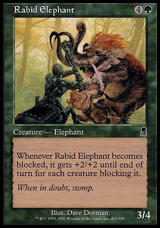 MTG: Odyssey 263: Rabid Elephant 