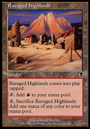 MTG: Odyssey 324: Ravaged Highlands 