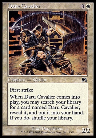 Magic: Onslaught 018: Daru Cavalier 