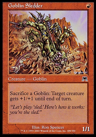 Magic: Onslaught 209: Goblin Sledder 