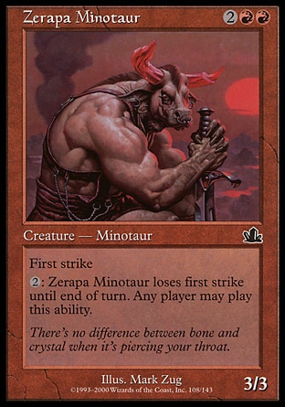 《ゼラパのミノタウルス/Zerapa Minotaur》 [PCY]