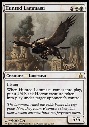 《狩り立てられたラマスー/Hunted Lammasu》 [RAV]