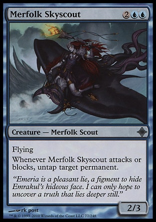 Magic: Rise of the Eldrazi 077: Merfolk Skyscout 