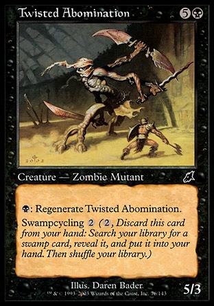 Magic: Scourge 076: Twisted Abomination 