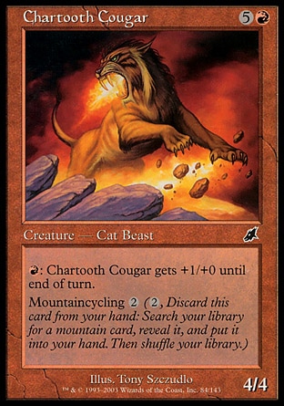 Magic: Scourge 084: Chartooth Cougar (FOIL) 