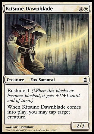 Magic: Saviors of Kamigawa 016: Kitsune Dawnblade 