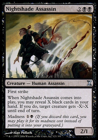 Magic: Time Spiral 121: Nightshade Assassin 