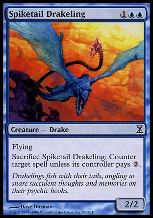 Magic: Time Spiral 080: Spiketail Drakeling 