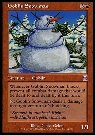 《ゴブリンの雪だるま/Goblin Snowman》 [TSB]