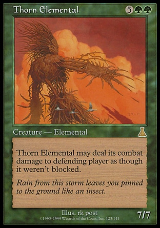Magic: Urzas Destiny 123: Thorn Elemental 