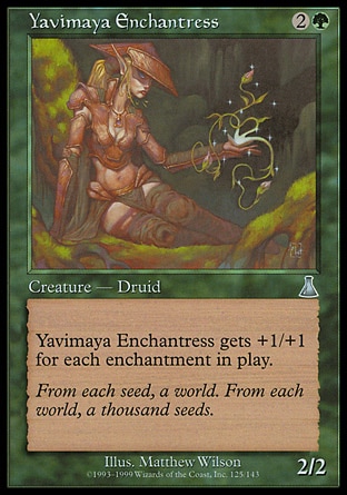 《ヤヴィマヤの女魔術師/Yavimaya Enchantress》 [UDS]