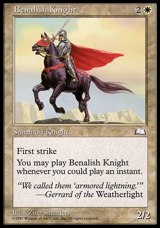《ベナリアの騎士/Benalish Knight》 [WTH]