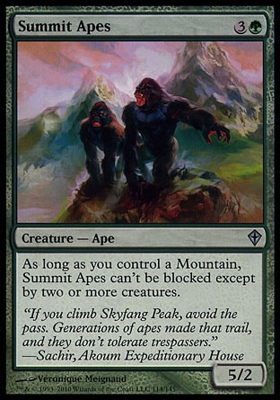 Magic: Worldwake 114: Summit Apes 