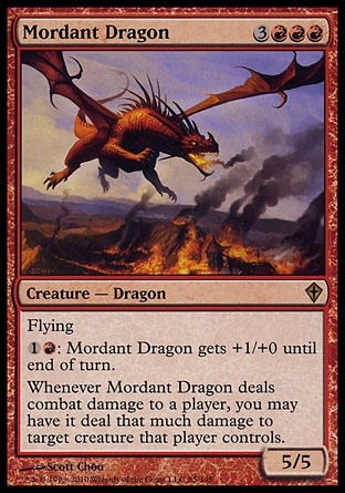Magic: Worldwake 085: Mordant Dragon - Foil 