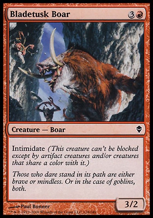 Magic: Zendikar 118: Bladetusk Boar 