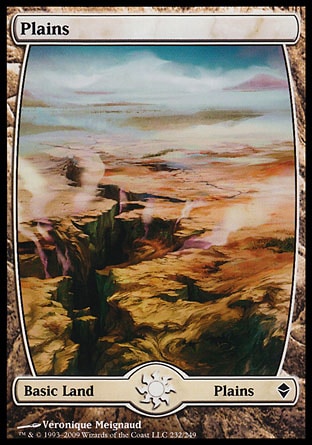 Magic: Zendikar 232: Plains (Full Art) 
