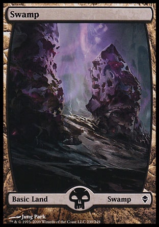 Magic: Zendikar 263: Swamp (Full Art) 