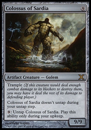 《サルディアの巨像/Colossus of Sardia》 [10E]