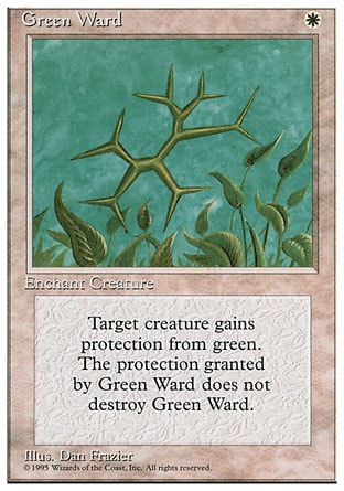 《緑の護法印/Green Ward》 [4ED]