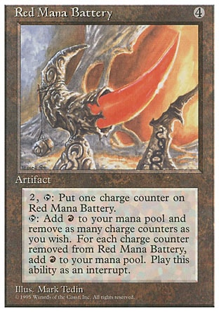 《赤の魔力貯蔵器/Red Mana Battery》 [4ED]