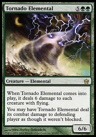 《大竜巻の精霊/Tornado Elemental》 [5DN]