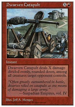 《ドワーフのカタパルト/Dwarven Catapult》 [5ED]