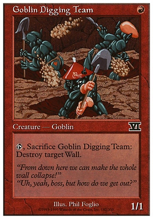 《ゴブリン穴掘り部隊/Goblin Digging Team》 [6ED]