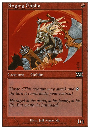 《怒り狂うゴブリン/Raging Goblin》 [6ED]