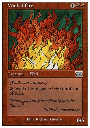 《炎の壁/Wall of Fire》 [6ED]