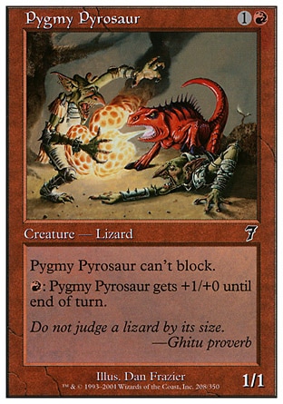 《ピグミー・パイロザウルス/Pygmy Pyrosaur》 [7ED]