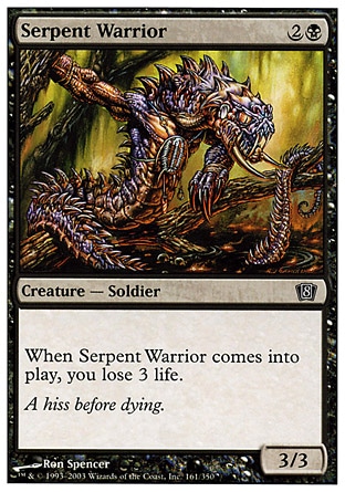 《蛇人間の戦士/Serpent Warrior》 [8ED]